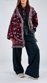 Cardigan jacquard cachemire t.