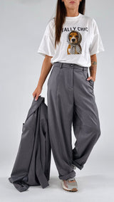 Pantalone twill nervatura T.