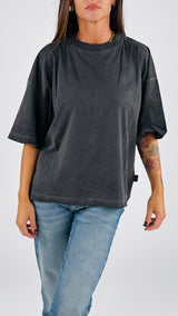 T-shirt over stone Vic.