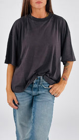 T-shirt over stone Vic.