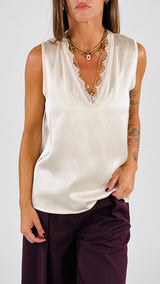 Canotta raso V pizzo H.