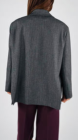 Giacca microresca borchie Vic.