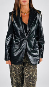 Giacca ecopelle invecchiata H.