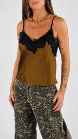 Top lingerie bretelline macramé H.