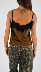 Top lingerie bretelline macramé H.