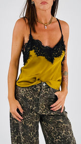 Top lingerie bretelline macramé H.