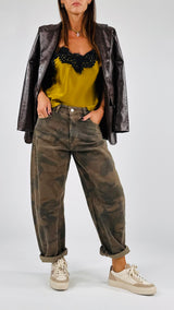 Pantalone egg camu H.