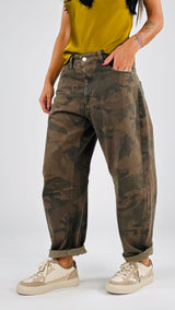 Pantalone egg camu H.