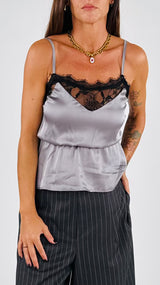 Top lingerie pizzo elastico Vic.