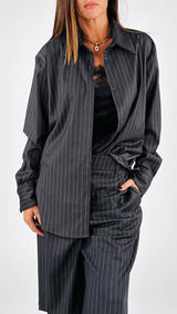 Camicia over gessata Vic.