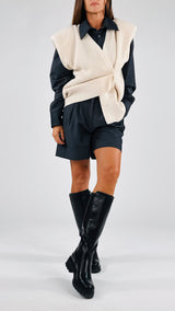 Gilet costa inglese spallina H.