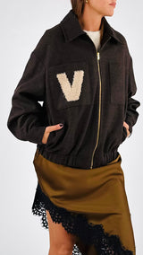 Bomber flanella resca Vic.