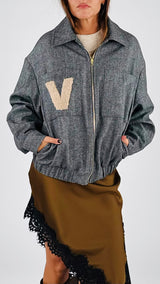 Bomber flanella resca Vic.