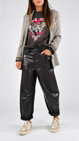 Pantalone egg ecopelle H.