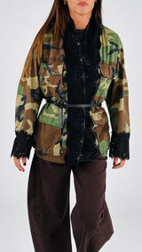 Sahariana camu+macramé T.