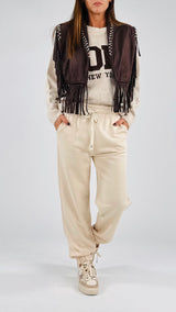 Pantalone garzato jogging Twin.