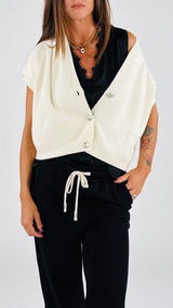 Gilet rasato bott. militari H.