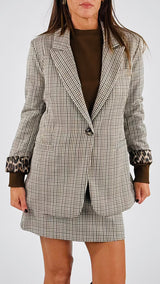 Giacca lancia quadretto H.