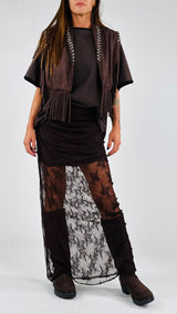 Gonna pizzo arriccio H.