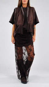 Gonna pizzo arriccio H.