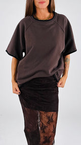 Felpa m/m punto pettine Twin