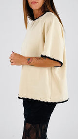 Felpa m/m punto pettine Twin