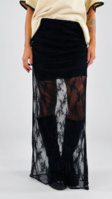 Gonna pizzo arriccio H.