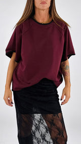 Felpa m/m punto pettine Twin