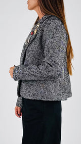 Giacca corta tweed resca T.