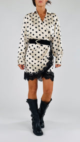 Abito portafoglio raso pois T.