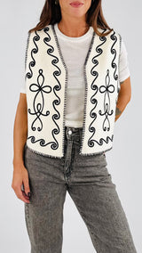 Gilet punto stoffa ric. cornely H.