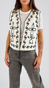 Gilet punto stoffa ric. cornely H.