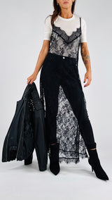 Abito sottoveste pizzo T.