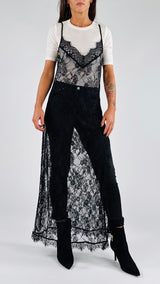 Abito sottoveste pizzo T.