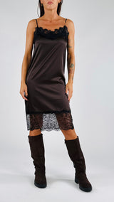 Abito sottoveste pizzo Vic.