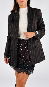 Giacca rescata gessata Vic.