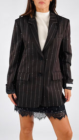 Giacca rescata gessata Vic.