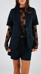 Giacca mezza manica twill You