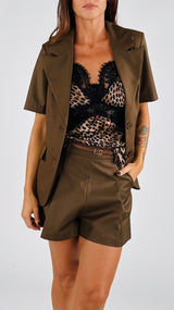 Giacca mezza manica twill You