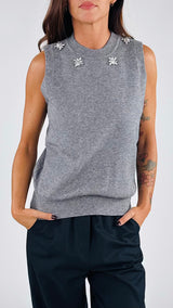 Gilet collo cabochon Vic.