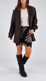 Mini portafoglio raso pois T.