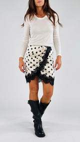 Mini portafoglio raso pois T.