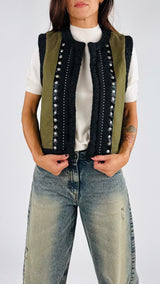 Gilet imbottito passamaneria H.