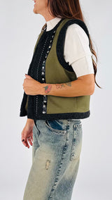 Gilet imbottito passamaneria H.