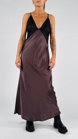 Sottoveste lunga coppe pizzo Vic.