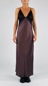 Sottoveste lunga coppe pizzo Vic.