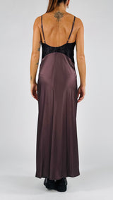 Sottoveste lunga coppe pizzo Vic.