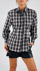 Camicia check cinturino Vic.