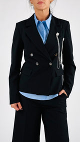 Giacca doppiopetto gessata You