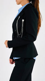 Giacca doppiopetto gessata You